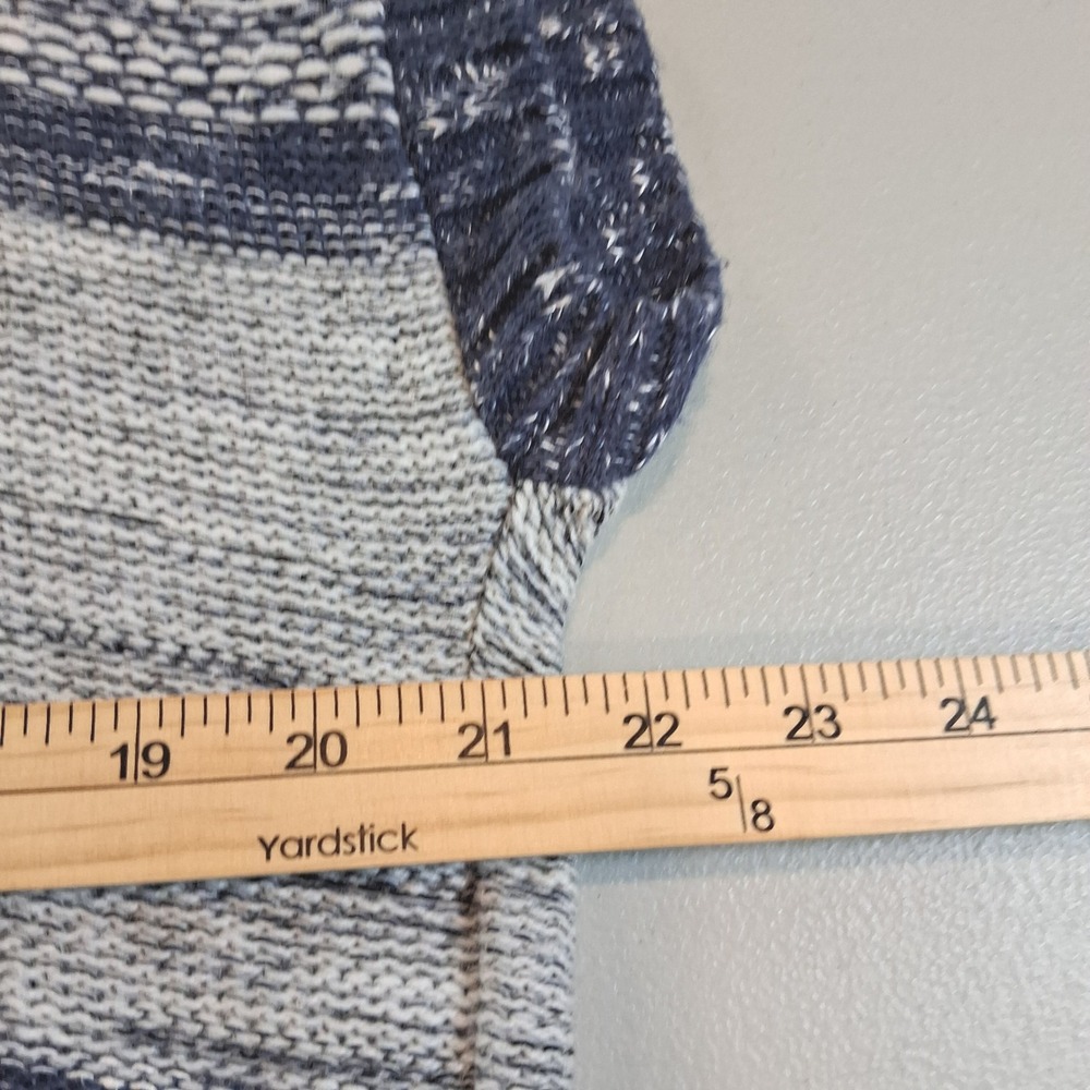 Christopher‎ & Banks Womens Sweater Vest XL Blue Marled Knit Cowl Neck Pullover - Picture 10 of 11